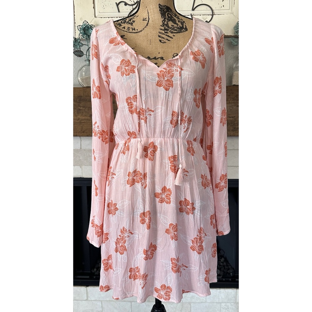 Roxy Hawaiian Long Sleeve Dress